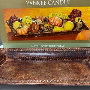 Brand new Yankee Candle metal potpourri tray.